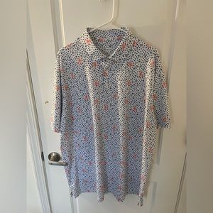 Rare rhoback lobster print golf polo men’s xxl. Titleist callaway prep